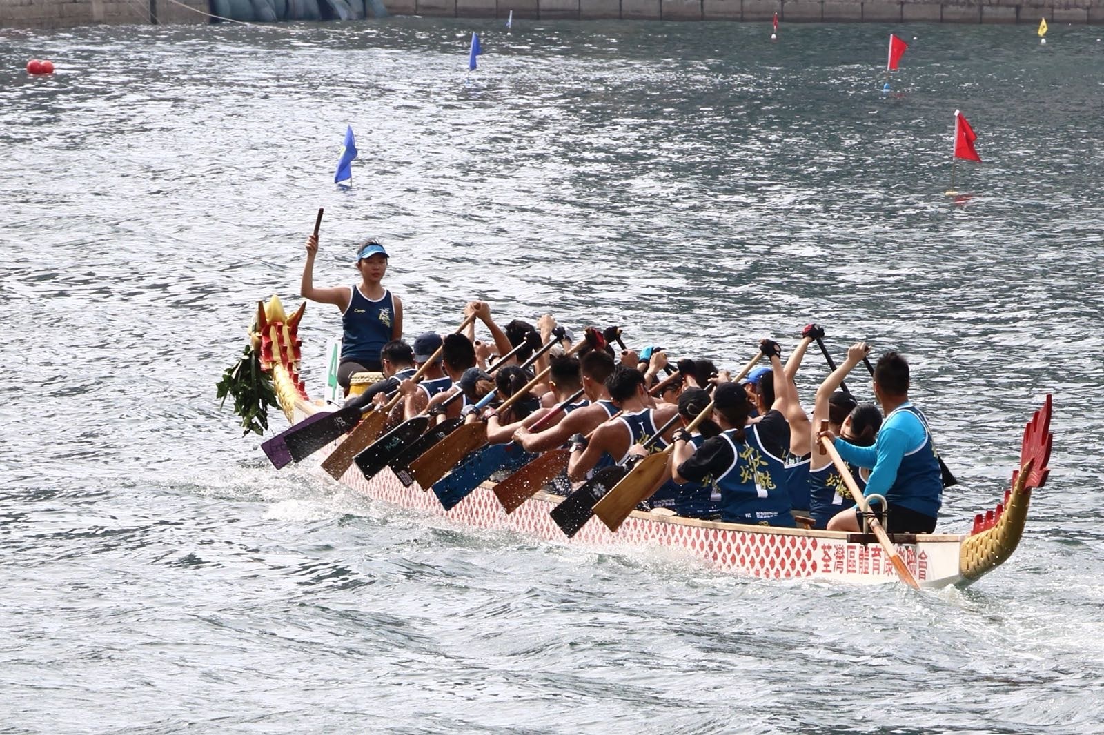 Dragon boat team in Hong Kong